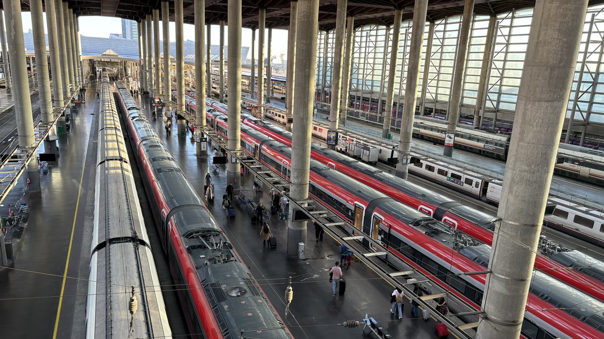 Atocha station, one of Madrid's main rail hubs