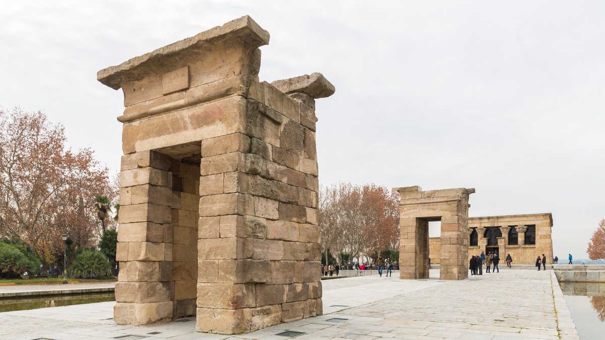 Templo de Debod at sunset