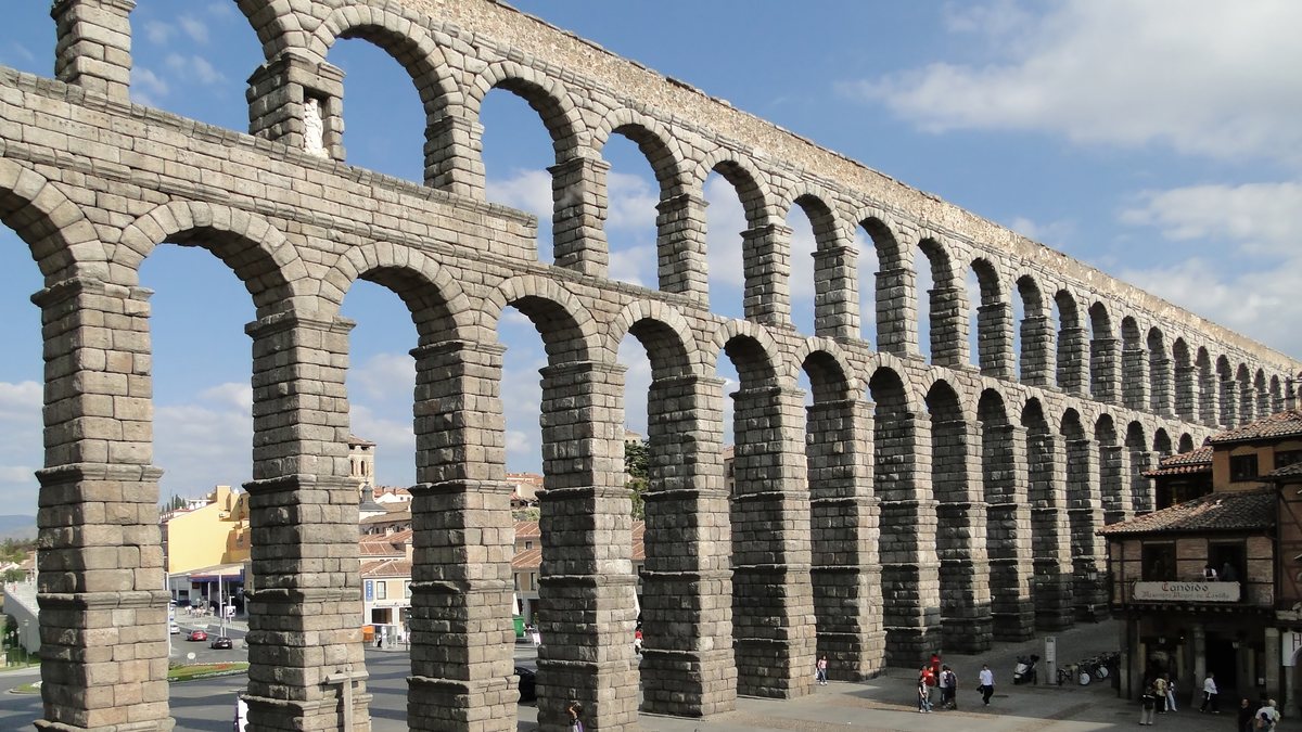 The Roman aqueduct of Segovia