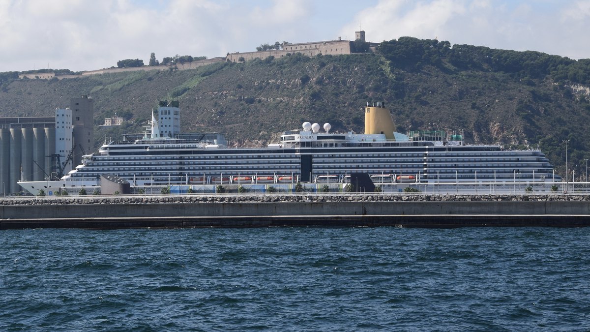 The Barcelona cruise port